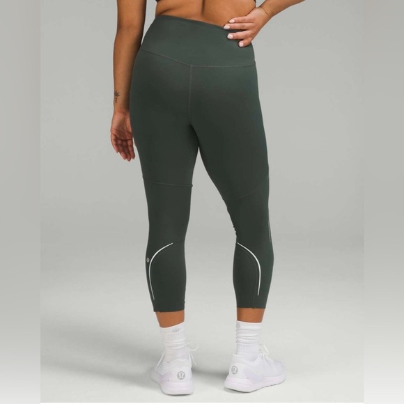 Lululemon Base Pace High Rise Reflective Crop Legging 23" 8 - Picture 2 of 6